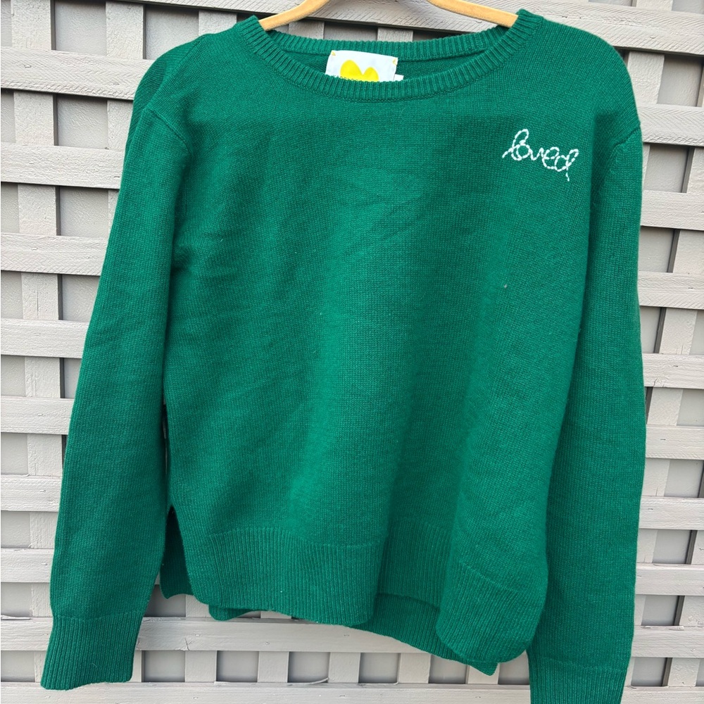 Kerri Rosenthal Emerald Green cashmere Crew Neck Sweater - Picture 5 of 8